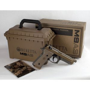 Beretta M9A3 FS 9mm Luger SA/DA Semi Auto Pistol 5" Threaded Barrel 10 Rounds Night Sights Safety/Decocker Polymer Grips FDE Finish