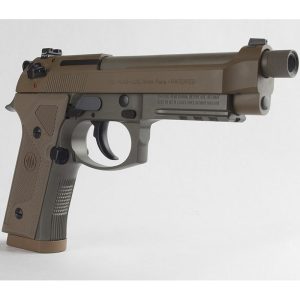 Beretta M9A3 FS 9mm Luger SA/DA Semi Auto Pistol 5" Threaded Barrel 10 Rounds Night Sights Safety/Decocker Polymer Grips FDE Finish